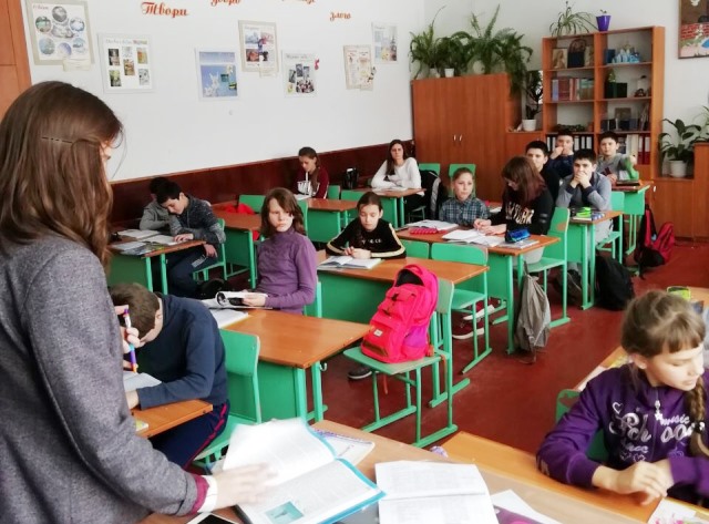 урок української мови у 6-В